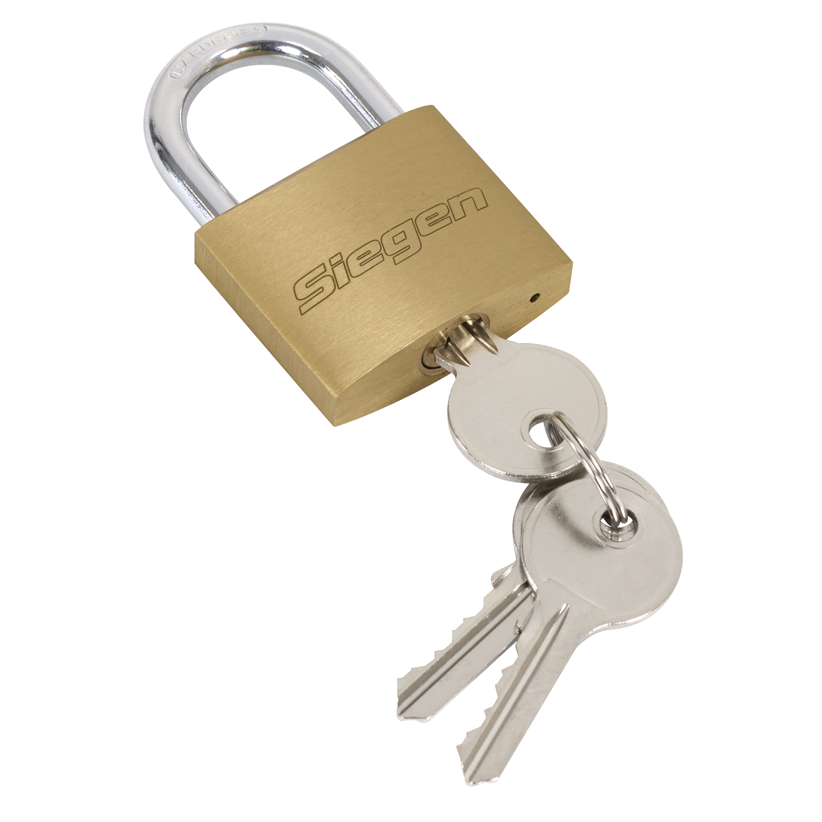 Sealey Brass Body Padlock With Brass Cylinder Keyed Alike Pack of 4 Pieces S0992