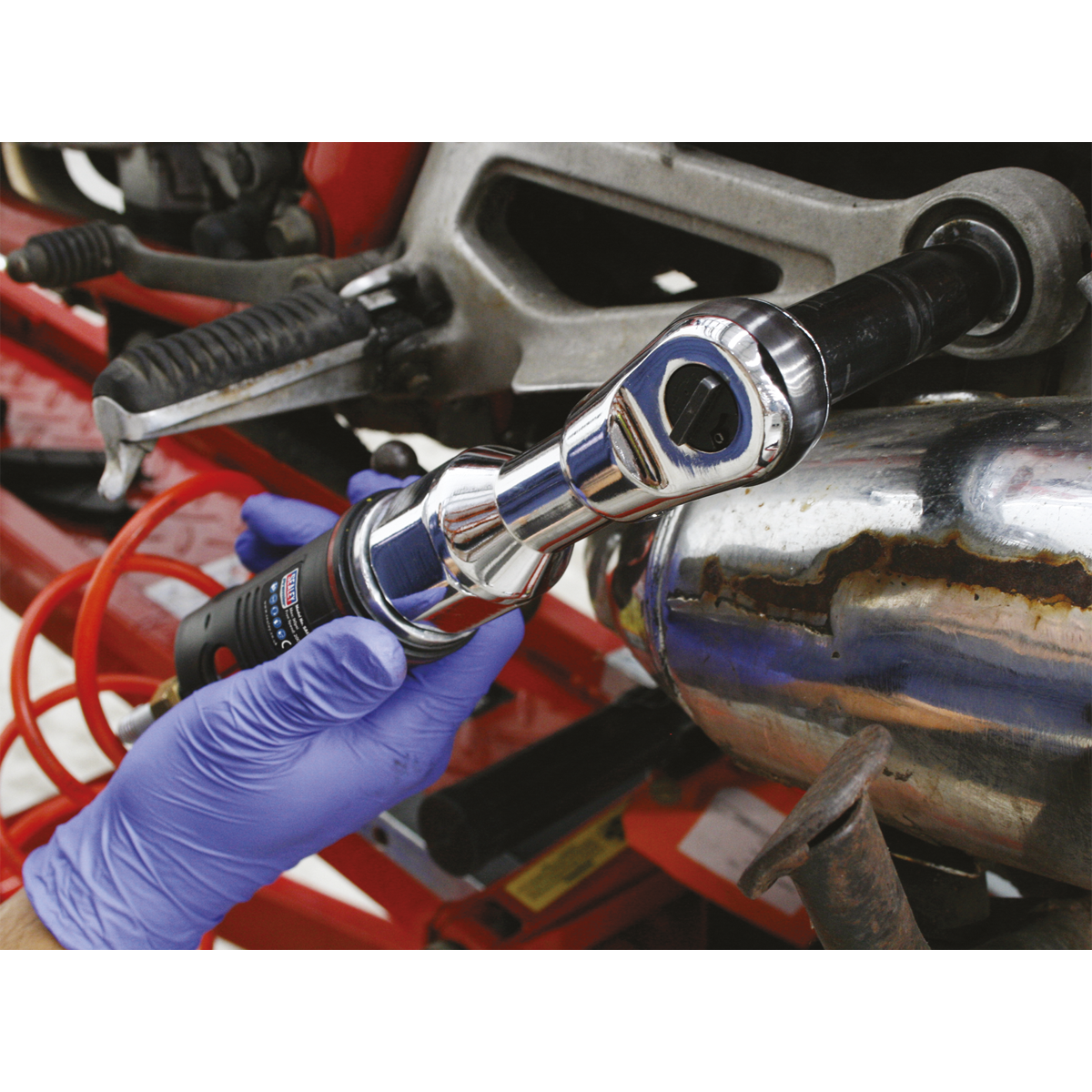 Sealey Air Ratchet Wrench 3/8" Square Drive Premier With Air Motor SA607