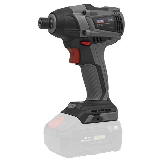 Sealey 20V SV20 Series 1/4" Hex Brushless Impact Driver - Body Only CP20VIDX