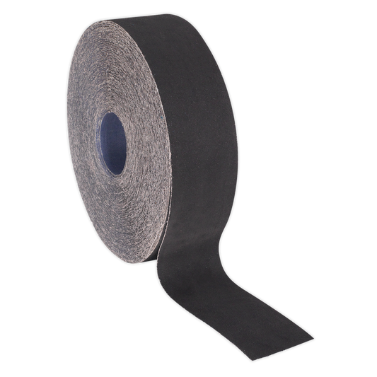 Sealey Emery Roll Tear Resistant Blue Twill 50mm x 50 Metres 40 Grit ER505040