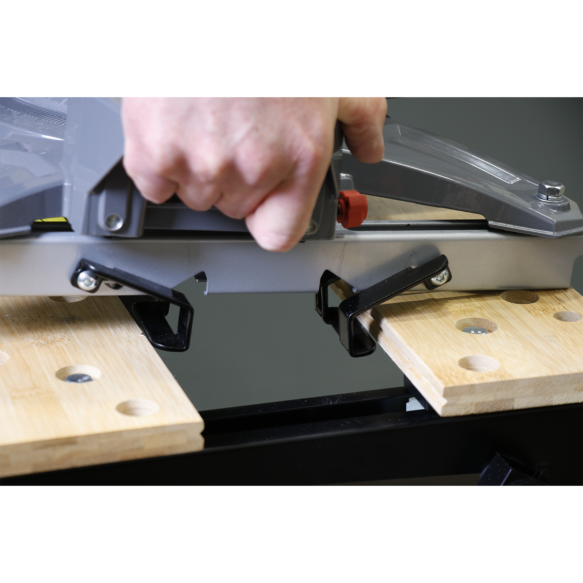 Sealey Benchclaw Mitre Saw Workbench Clamp Universal Portable - Silver SBC01