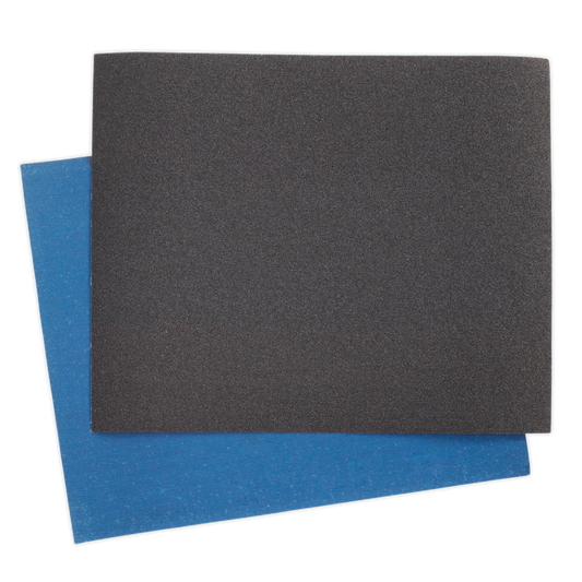 Sealey Emery Emery Sheet Flexible Blue Twill 230 x 280mm 40 Grit 25PK ES232840