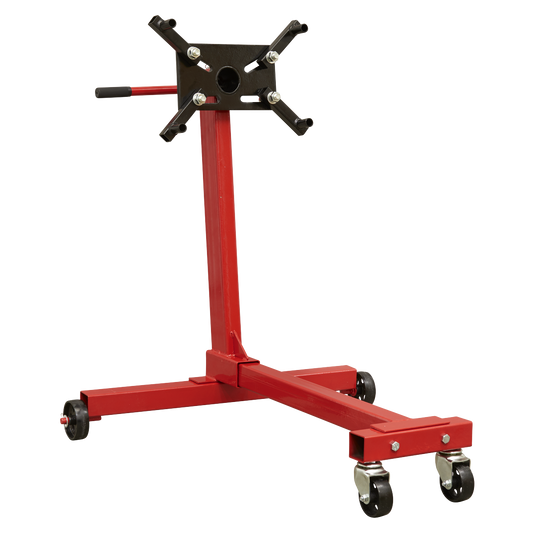 Sealey Engine Stand With Fully Adjustable Mounting Arms 350kg Red ES350