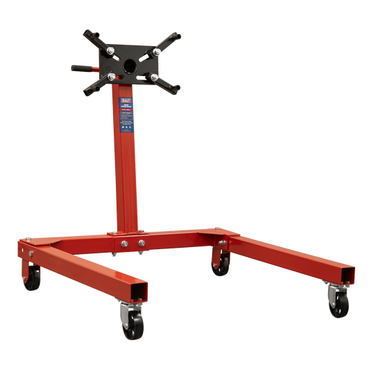 Sealey Engine Stand With Fully Adjustable Mounting Arms 550kg Red ES550