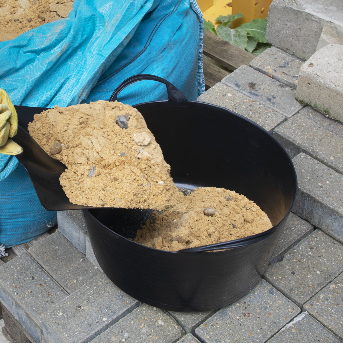 Sealey 30L Heavy Duty Flexi Tub Bucket 30 Litre Black Plastic Handle SFT30