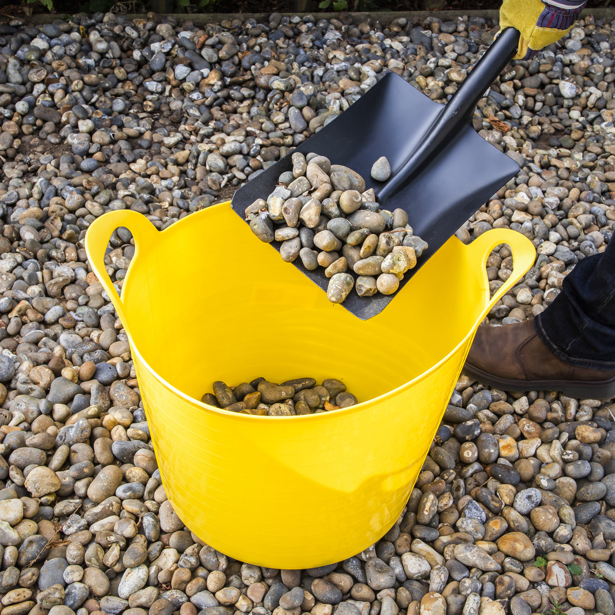Sealey Heavy Duty 40L Flexi Tub With Strong Carry Handles 40 Litre Yellow SFT40Y