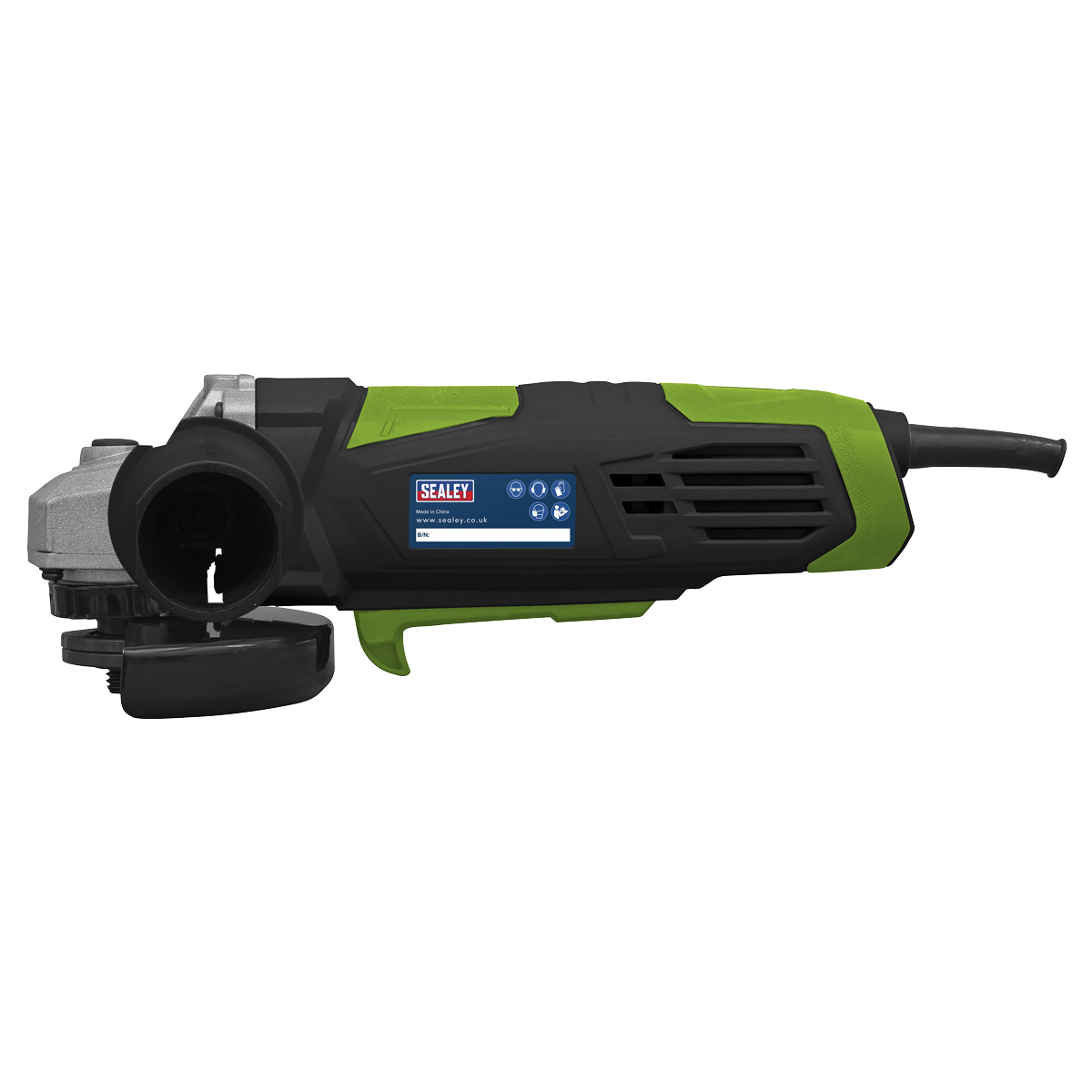 Sealey Angle Grinder Ø115mm 750W/230V Adjustable Wheel Guard LED Light SG115EHV