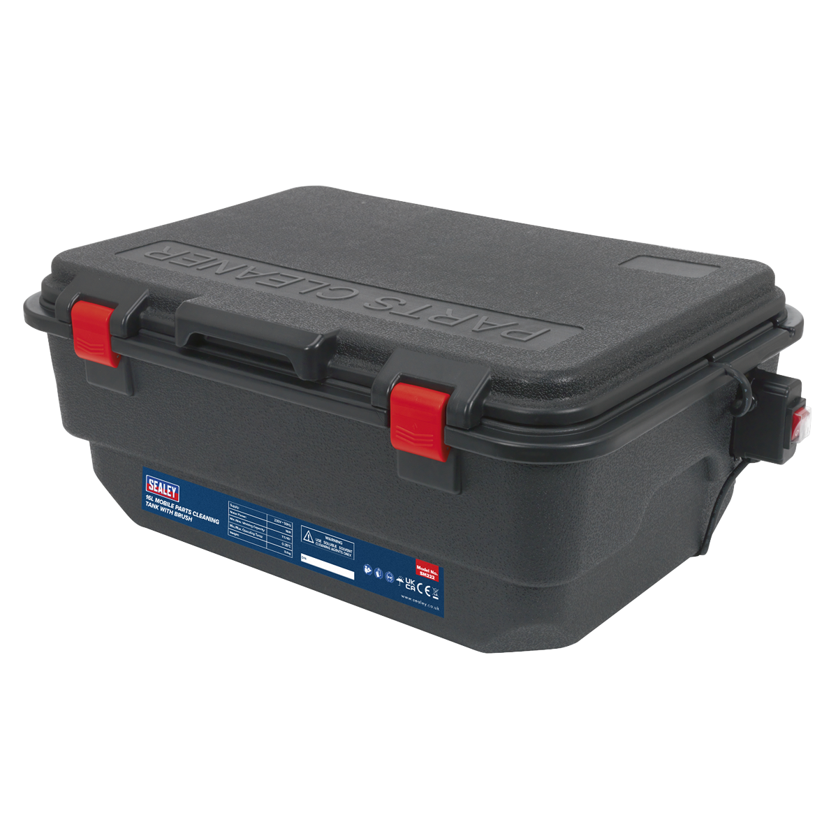 Sealey 16L Mobile Parts Cleaning Tank With Brush Lightweight and Mobile SM222