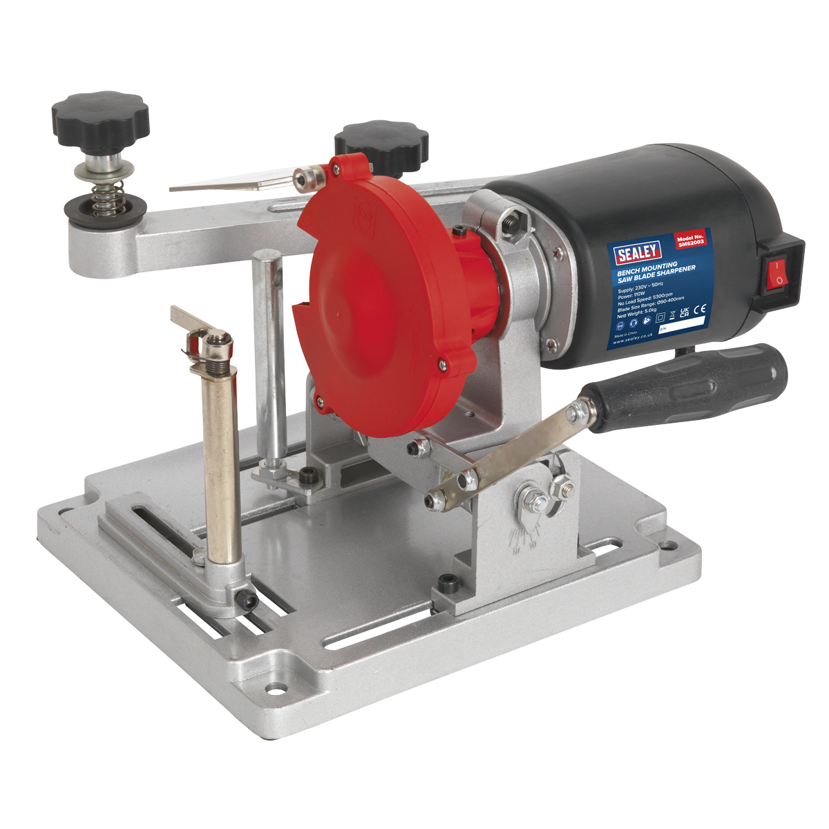 Sealey Bench Mounting Saw Blade Sharpener Easy-To-Use 110W 230V 5300RPM SMS2003