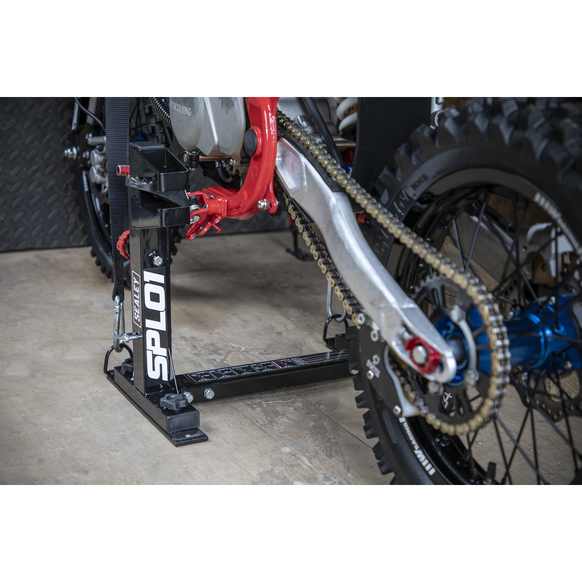 Sealey Motocross Bike Fast Lock Tie Down System With Mounting Plates SPL01