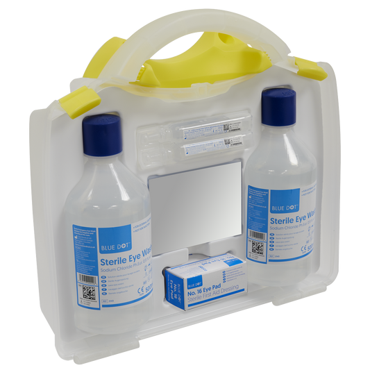 Sealey Eye Wound Wash Station Sterile Emergency Pack For Garages Workshops EWS01