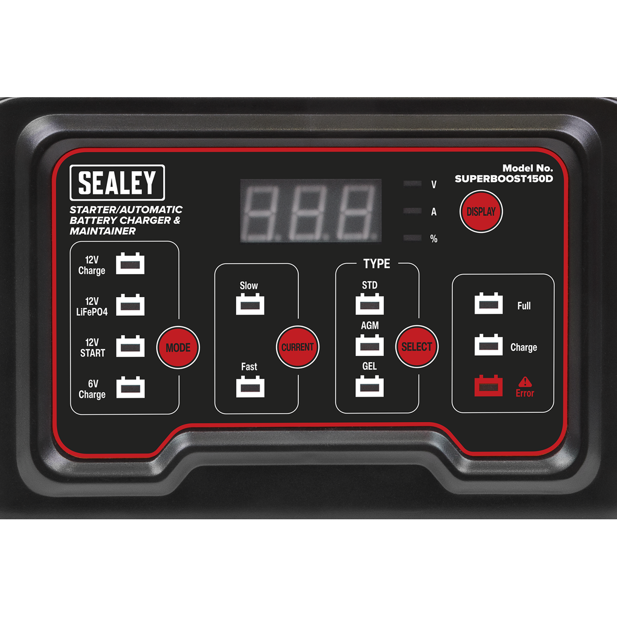 Sealey 6/12V 150A Starter Automatic Battery Charger Maintainer SUPERBOOST150D