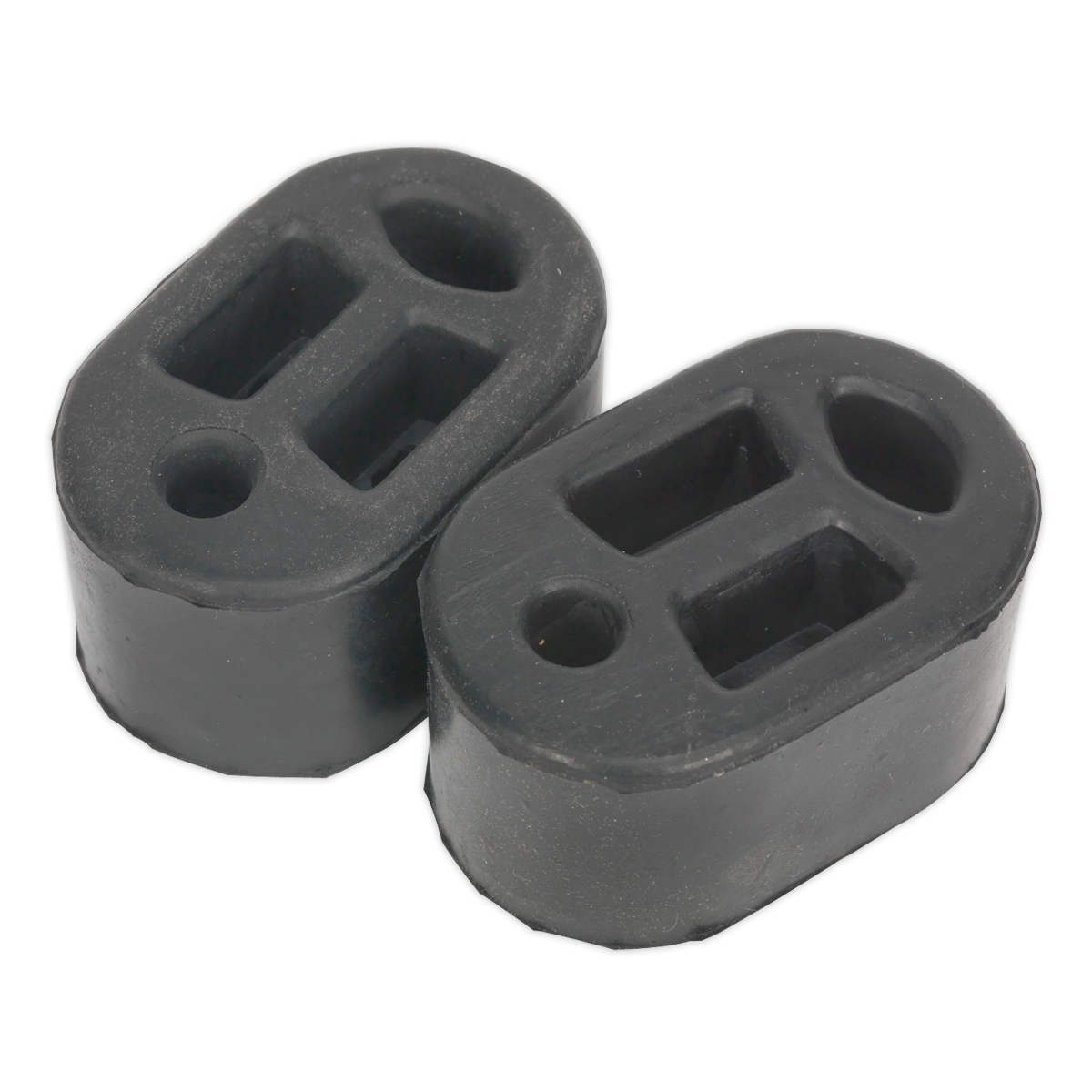 Sealey Exhaust Mounting Rubbers L70 x D45 x H37 33mm Pack Of 2 - Black EX01