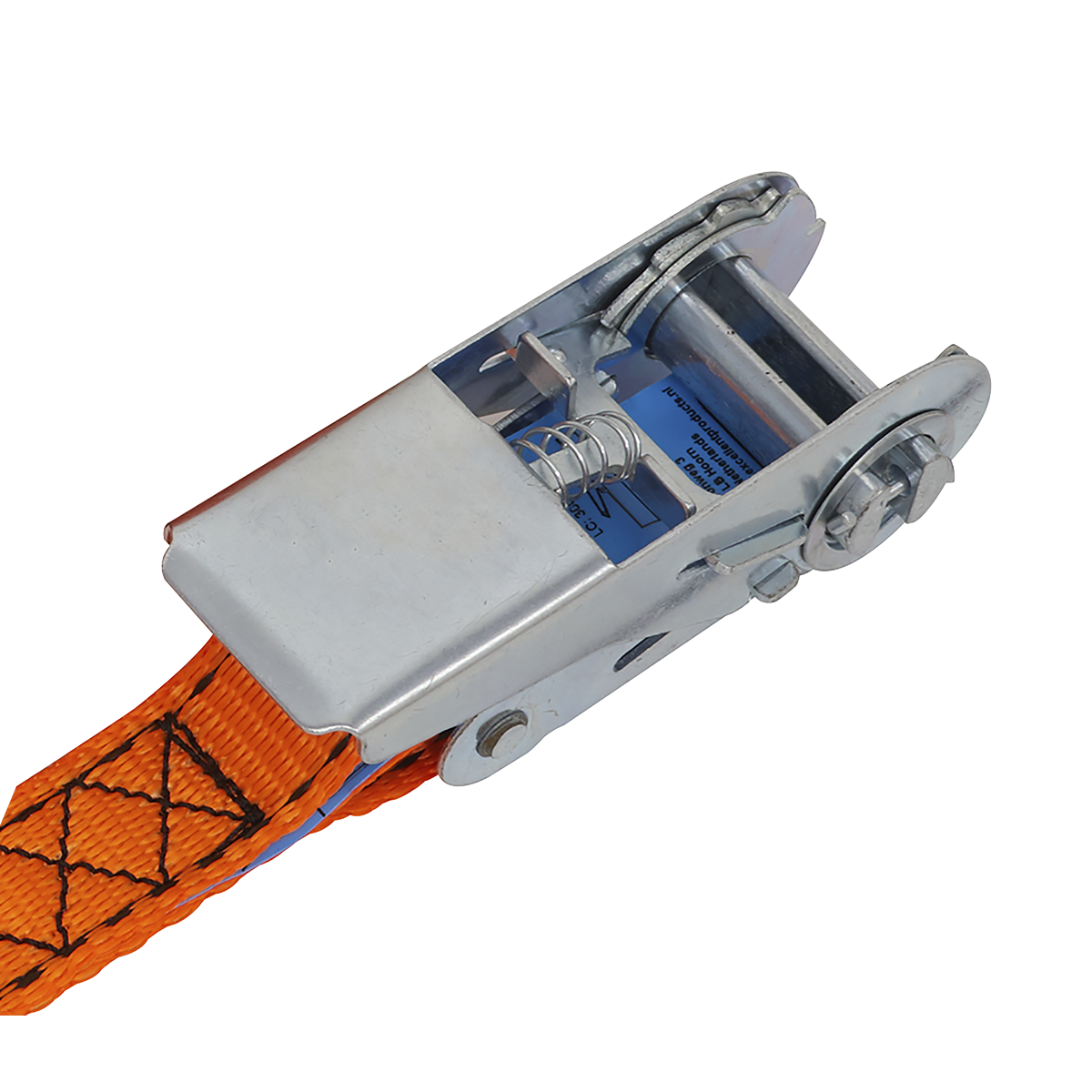 Sealey Ratchet Strap 25mm x 5m Polyester Webbing S-Hook With Corner TD0635S