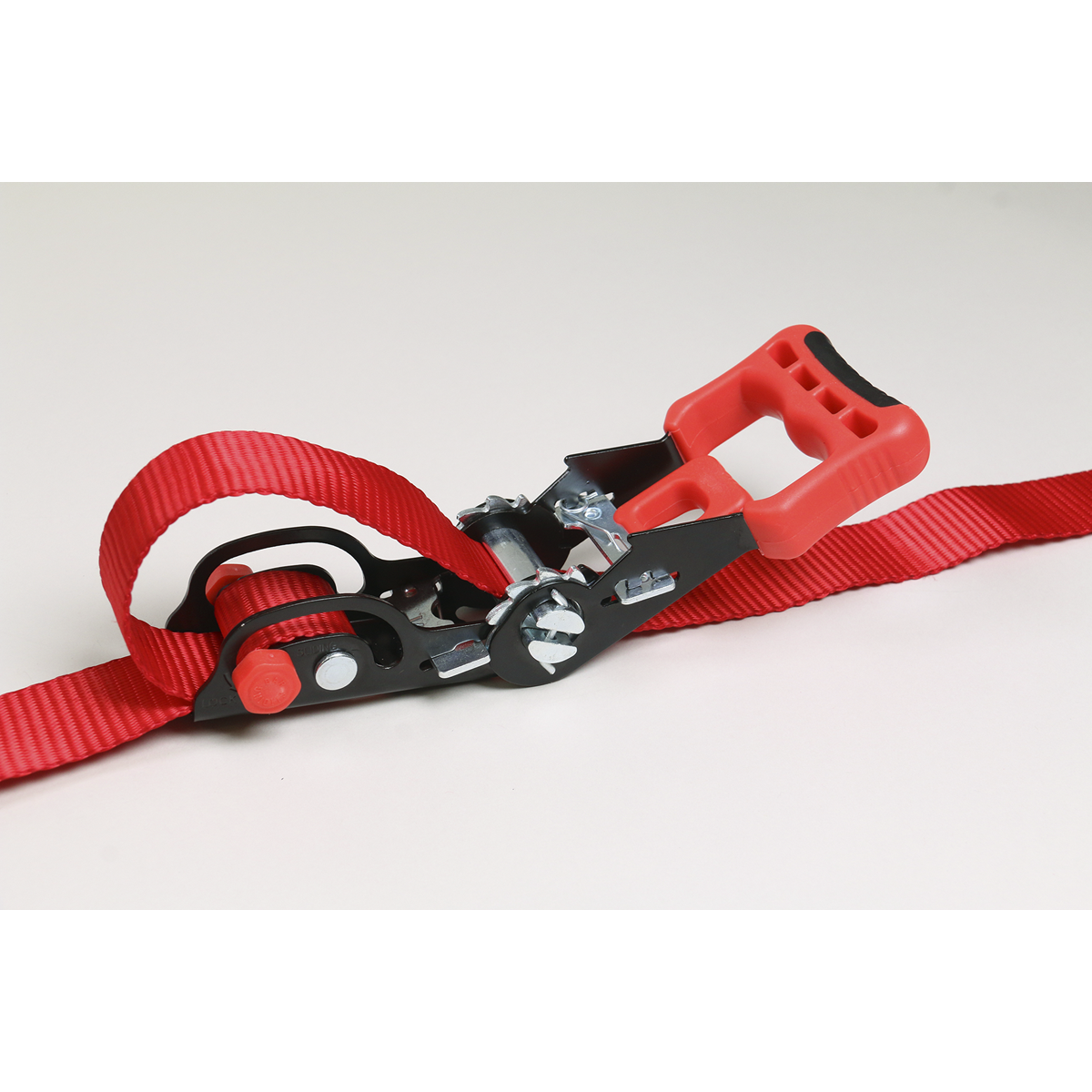 Sealey Slide Ratchet Tie Down 32mm 3m Polyester Webbing S Hooks 1200kg TD1202SR