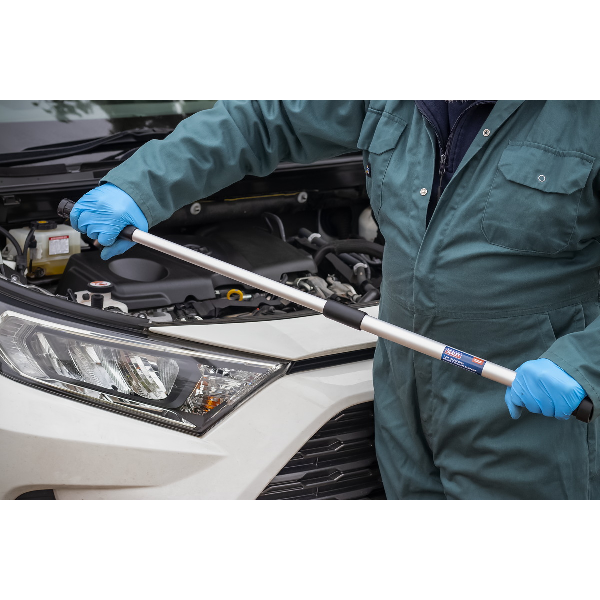 Sealey Telescopic Bonnet/Tailgate Support W/ Tough Rubber Pads 1.2 Metres VS0140