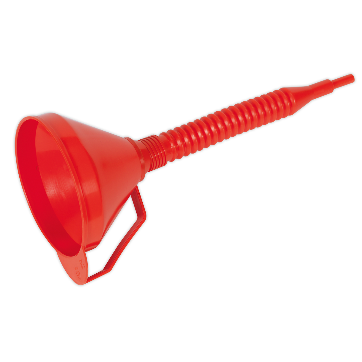 Sealey Funnel With Flexi-Spout & Filter Medium Oil Fuel Resistant 160mm F16F