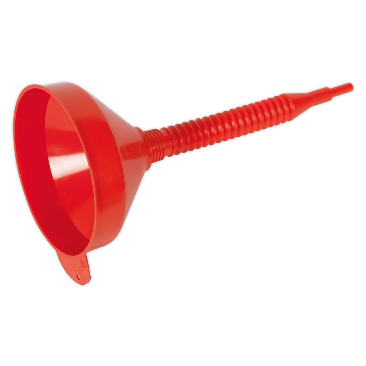 Sealey Flexi-Spout Funnel Medium 200mm With Removable Brass Filter & Handle F2F