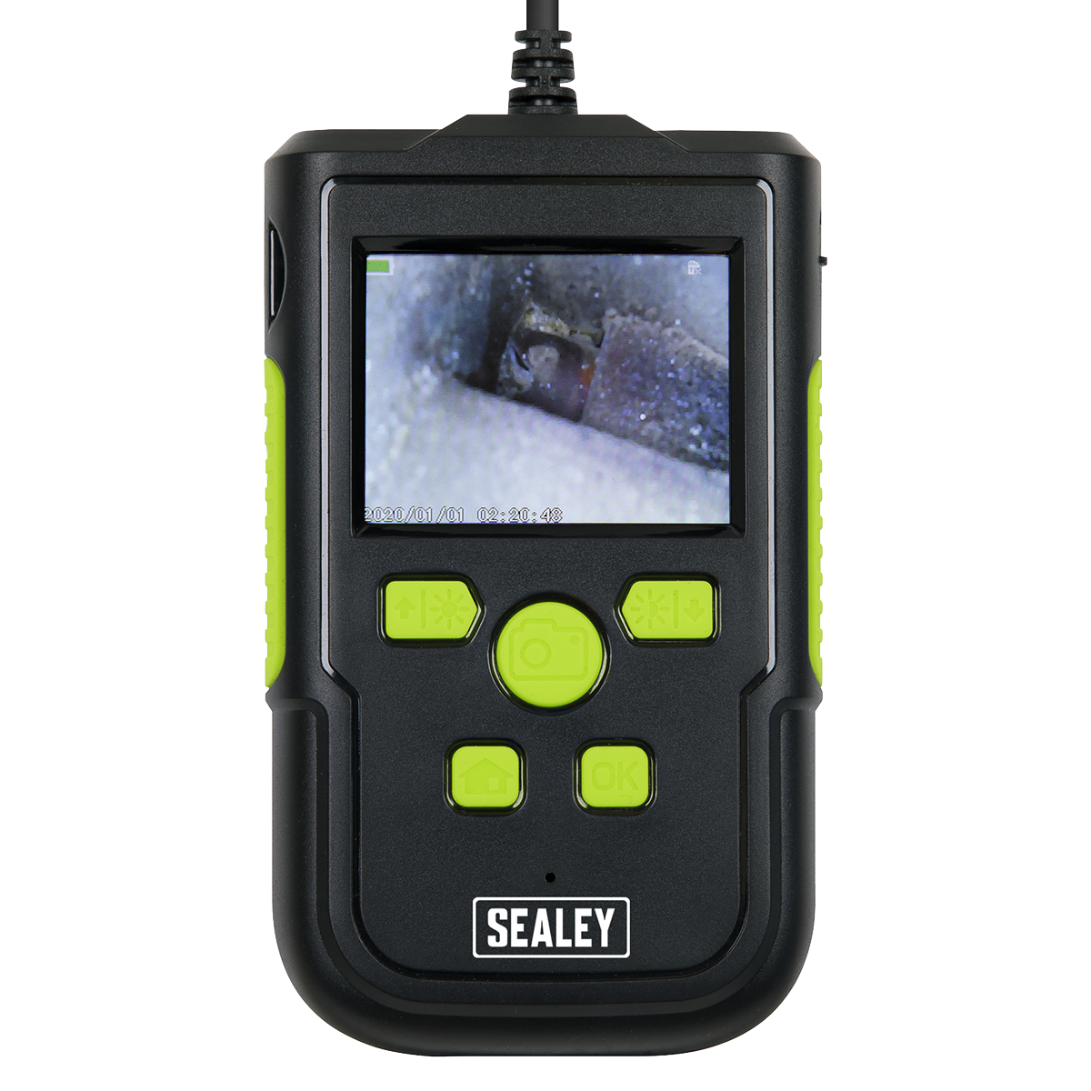 Sealey Ø8mm Camera Video Borescope With 60mm Colour LCD Screen 10m Cable VS8112