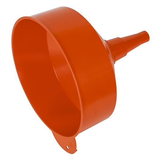 Sealey Ø250mm Fixed Spout Funnel With Filter & Rigid Straight Spout F3