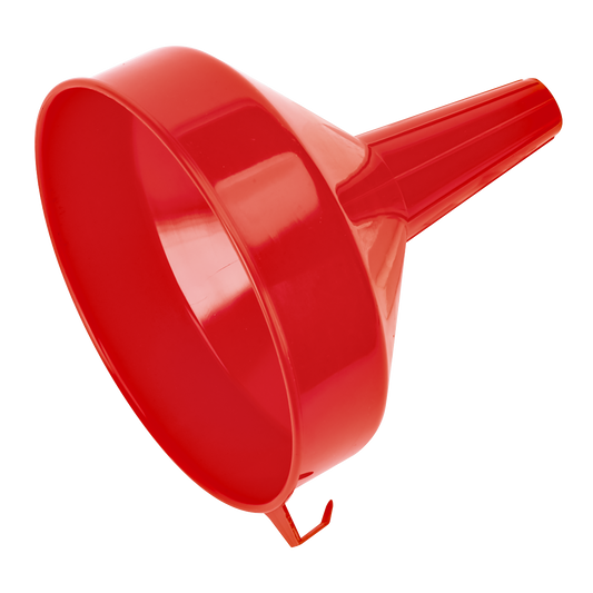 Sealey Ø185mm Large Fixed Spout Funnel With Integral Side Hook - Orange F4