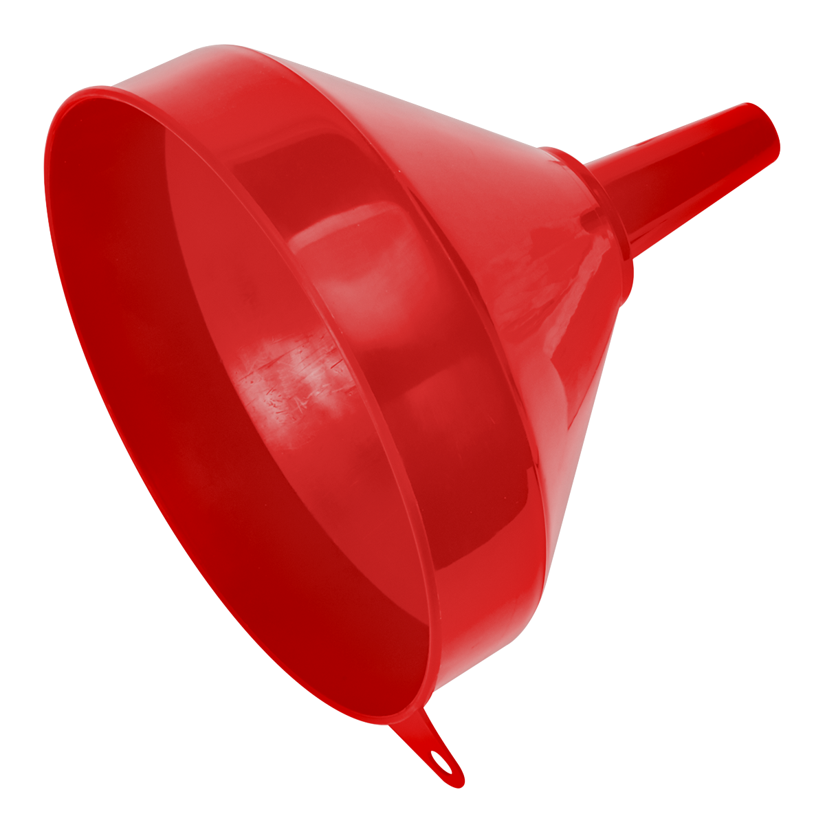 Sealey Ø250mm Large Fixed Spout Funnel With Integral Side Hook - Orange F5