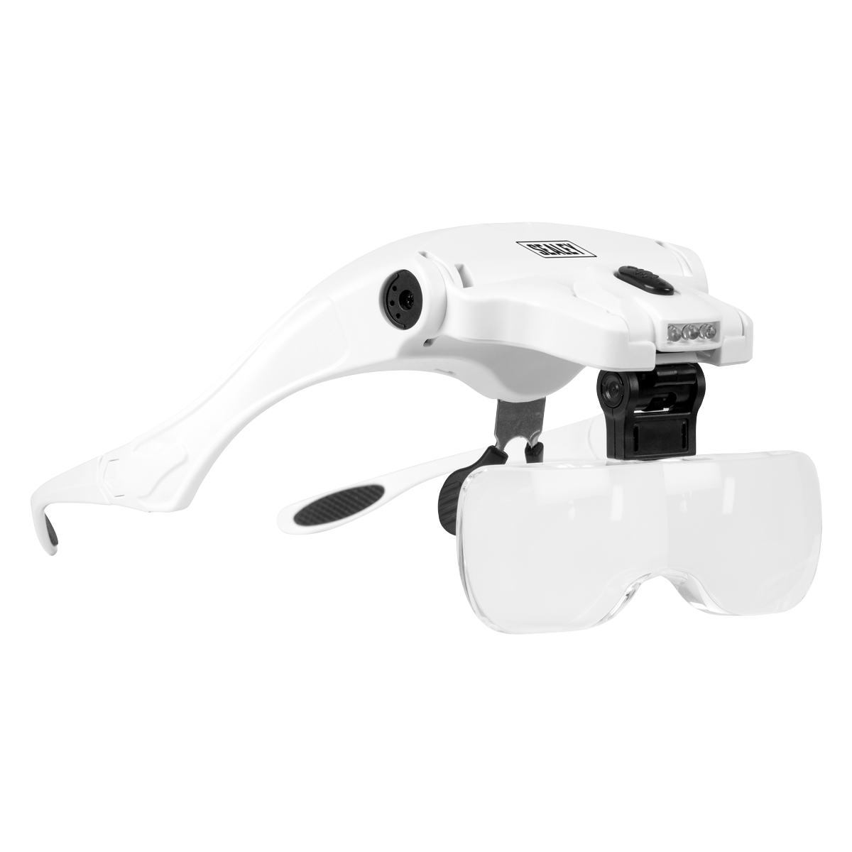Sealey LED Magnifier Spectacles 5 Lenses Ergonomic With Headband WL101D