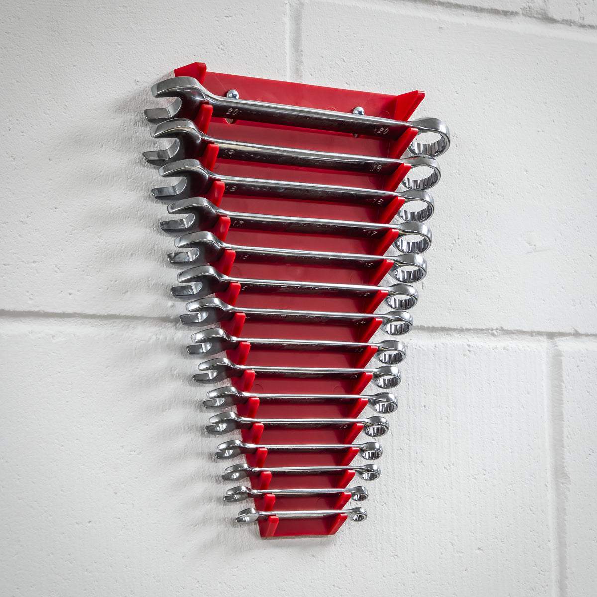 Sealey Durable Composite Spanner Rack Capacity 15 Spanners Wall Mountable WR05