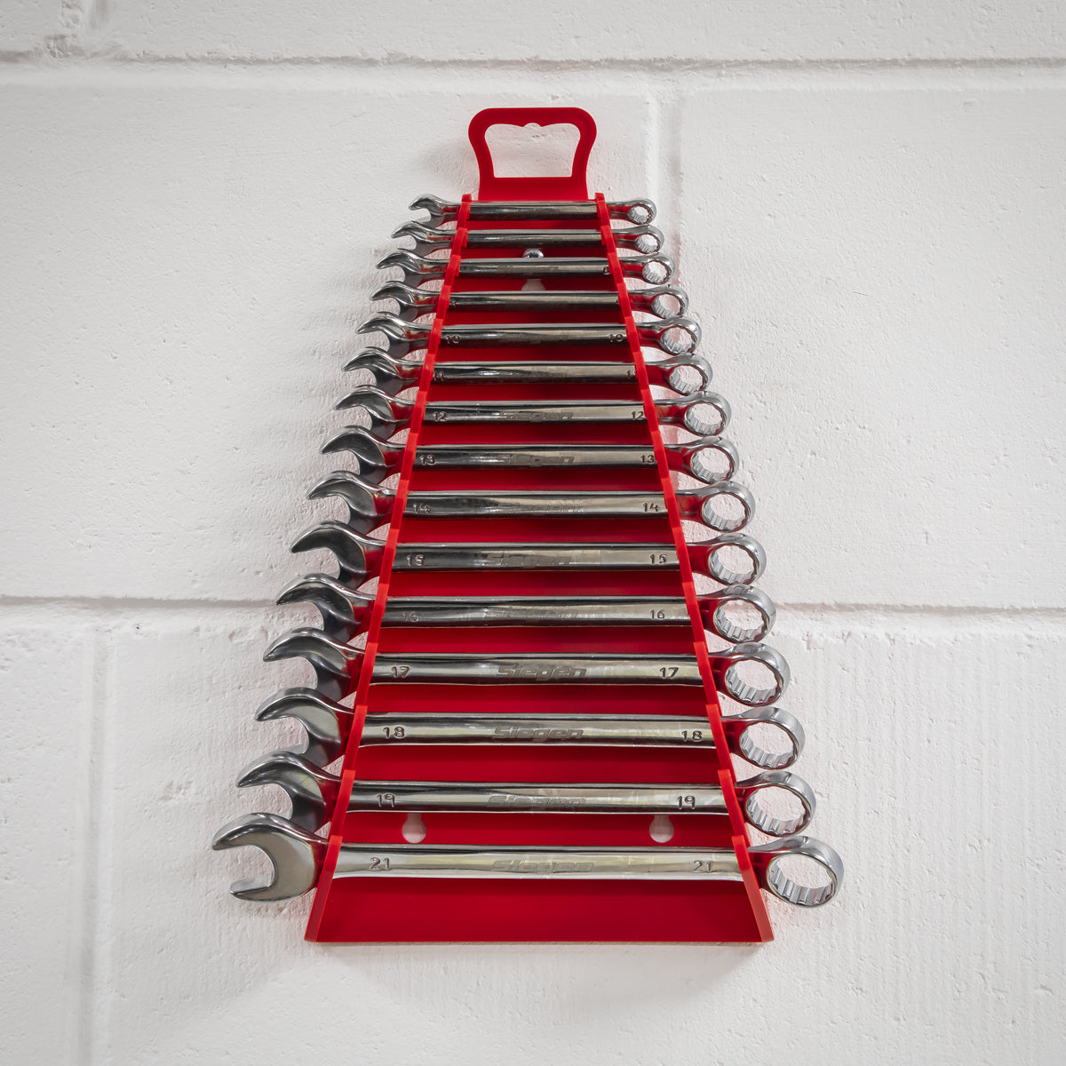 Sealey Premier Reverse Spanner Rack 15 Capacity Red Hand Tool Storage WR09