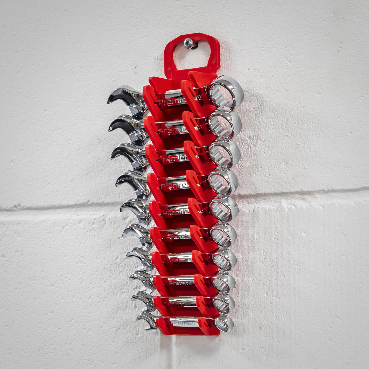 Sealey Spanner Rack Capacity 10 Stubby Spanners Solvent & Fuel Resistant WR10