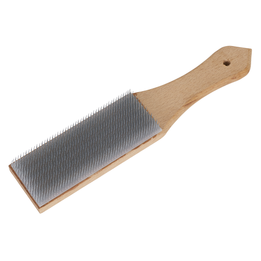 Sealey File Cleaning Brush 20cm Wood Handle Woodwork Metalwork Cleaning FB01