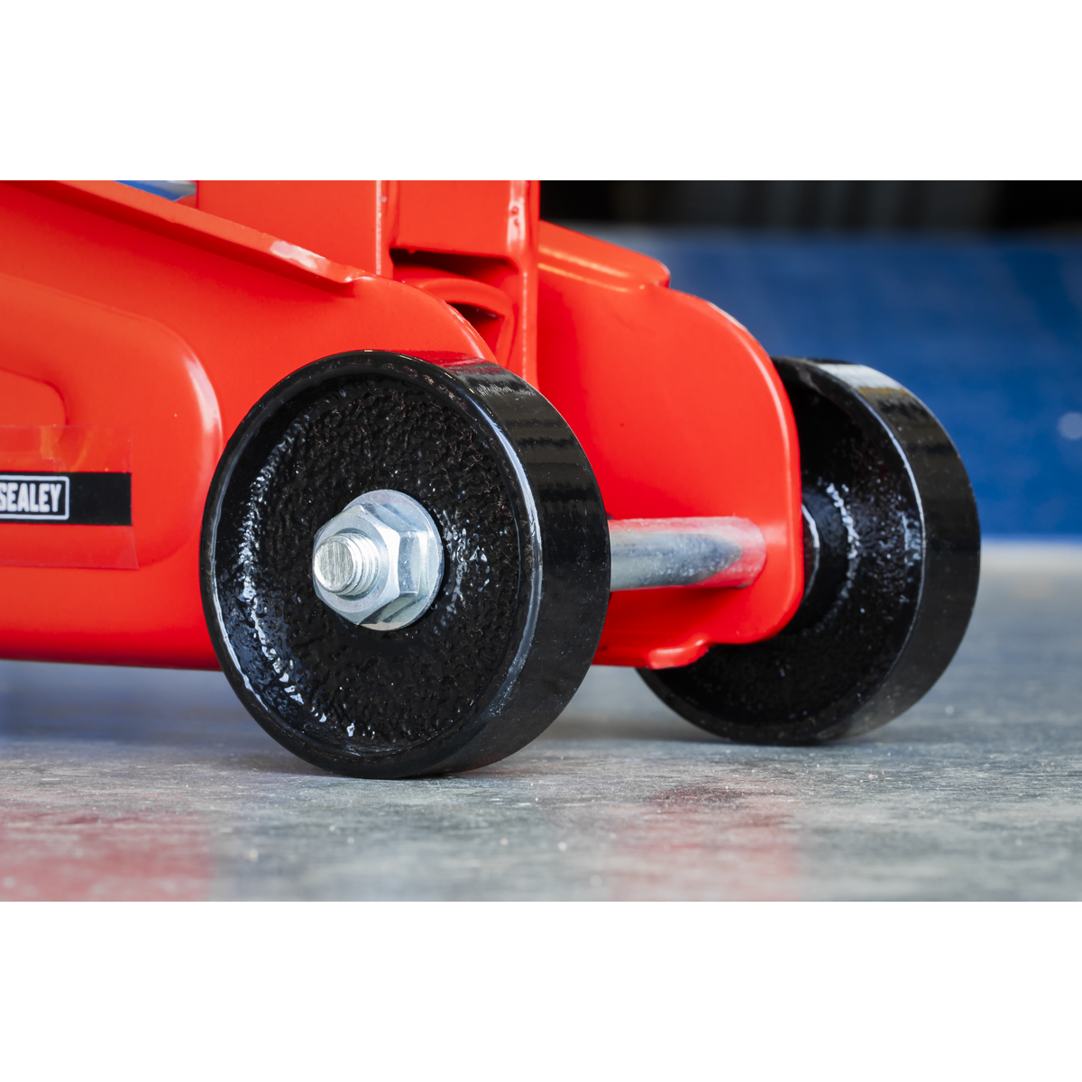 Sealey Trolley Jack 1.5 Tonne Short Chassis One-Piece Pumping Handle 1015CX