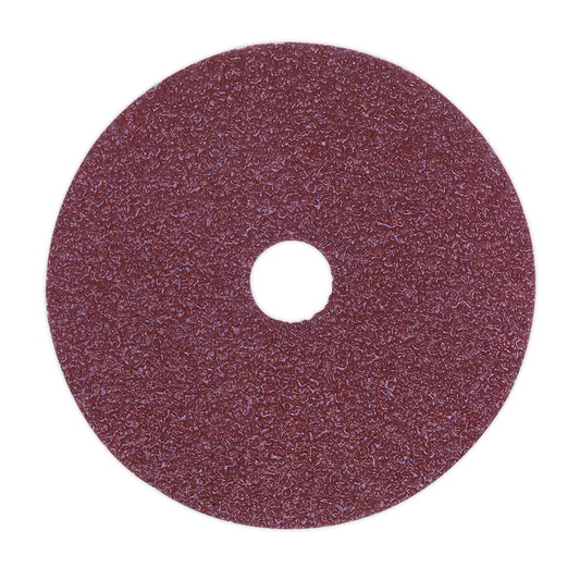 Sealey Sanding Disc Fibre Paper Backed Ø115mm 36 Grit Pack of 25 Pieces FBD11536
