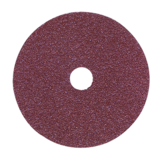Sealey Sanding Disc Fibre Paper Backed Ø115mm 50 Grit Pack of 25 Pieces FBD11550