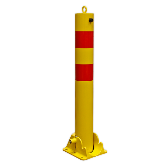 Sealey 900mm Folding Bollard With Lock & 200 x 220mm Base Plate FBOL900
