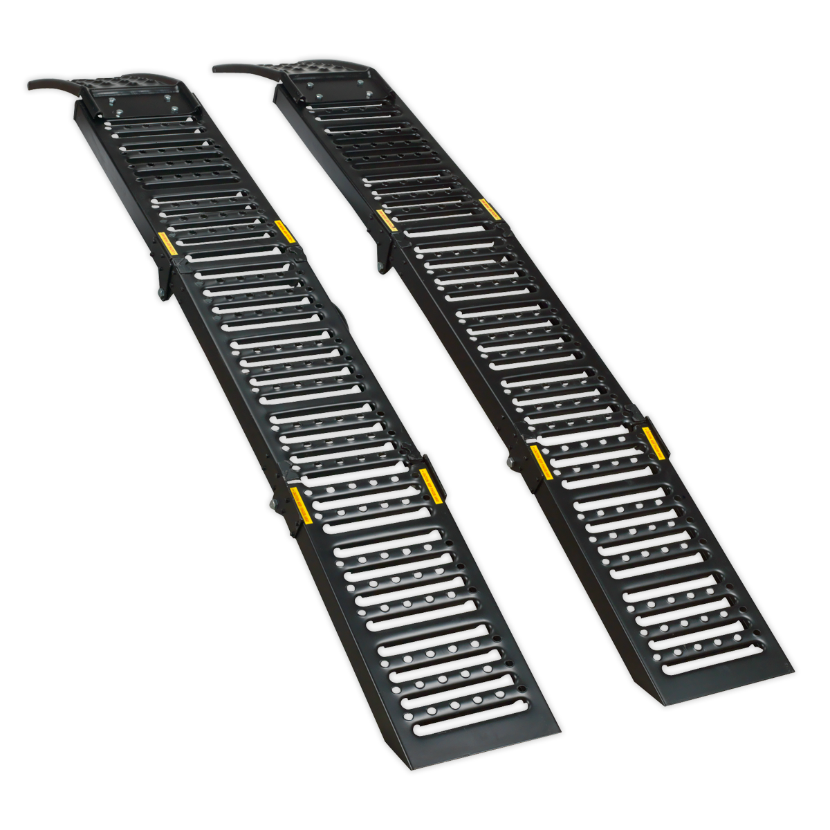 Sealey Powder Coated Steel Folding Loading Ramps 500kg Capacity per Pair FCR500