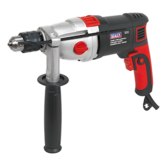 Sealey Ø13mm 2 Mechanical/Variable Speed Hammer Drill Side Handle 1050W SD1000