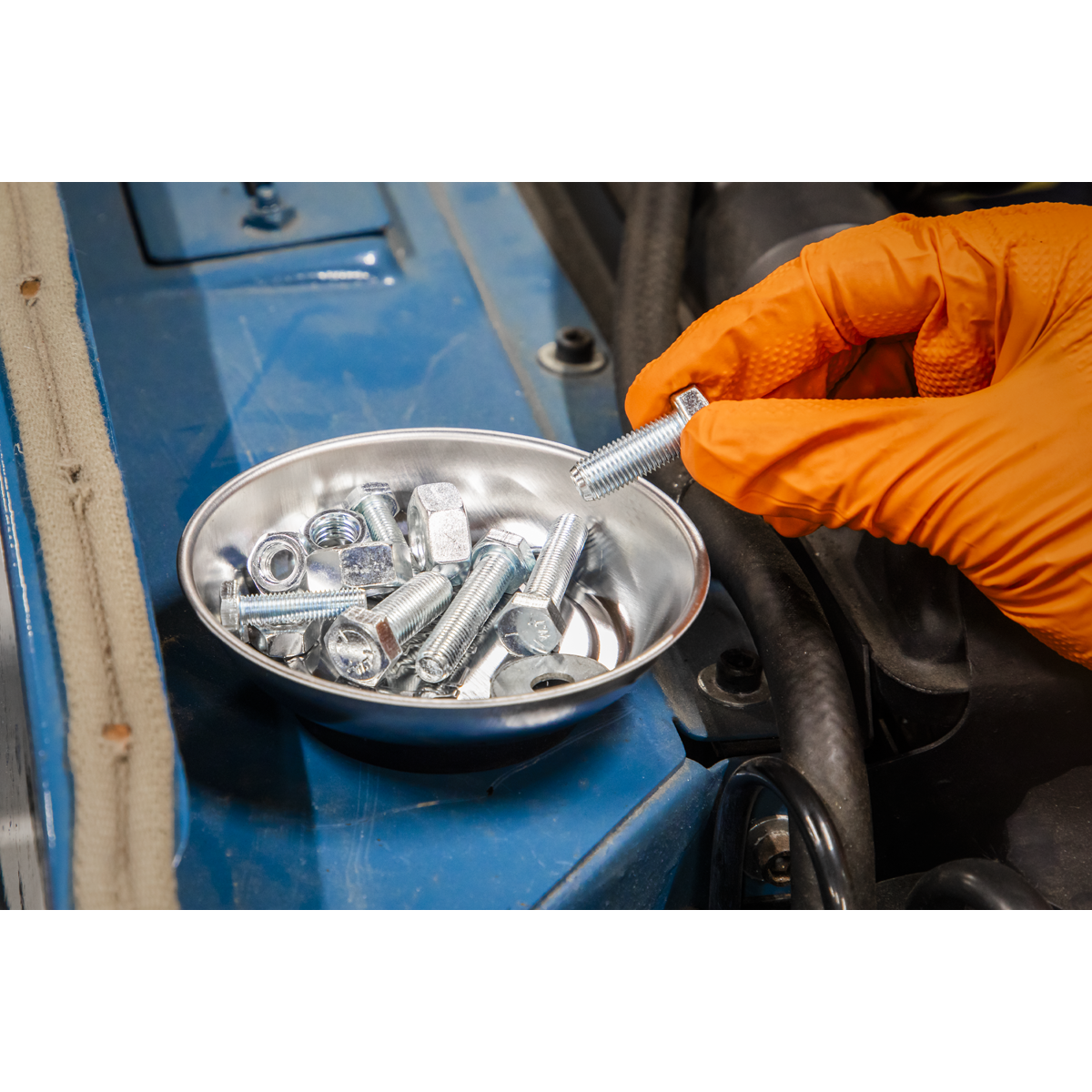 Sealey Ø110mm Magnetic Collector Stainless Steel Tray Daily Professional AK2311