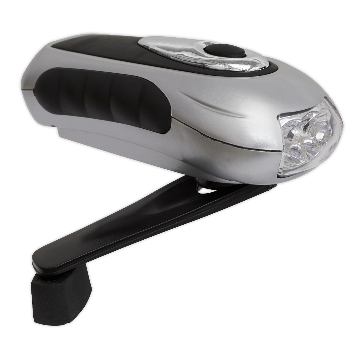 Sealey 3 LED Wind-Up Rechargeable Torch With Charging Outlet Port AK3305