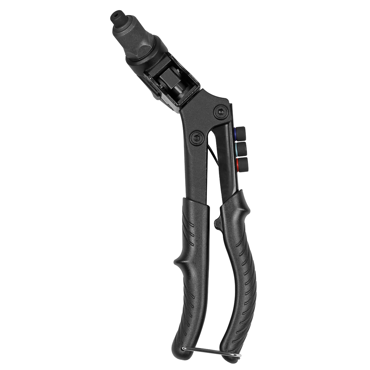 Sealey Blind Nut & Stud Riveting Kit With Rubber Grip Handle Black AK396