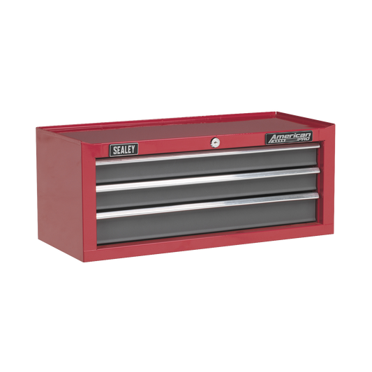 Sealey Add-On Chest 3 Drawers With Ball Bearing Runners - Red/Grey AP22309BB