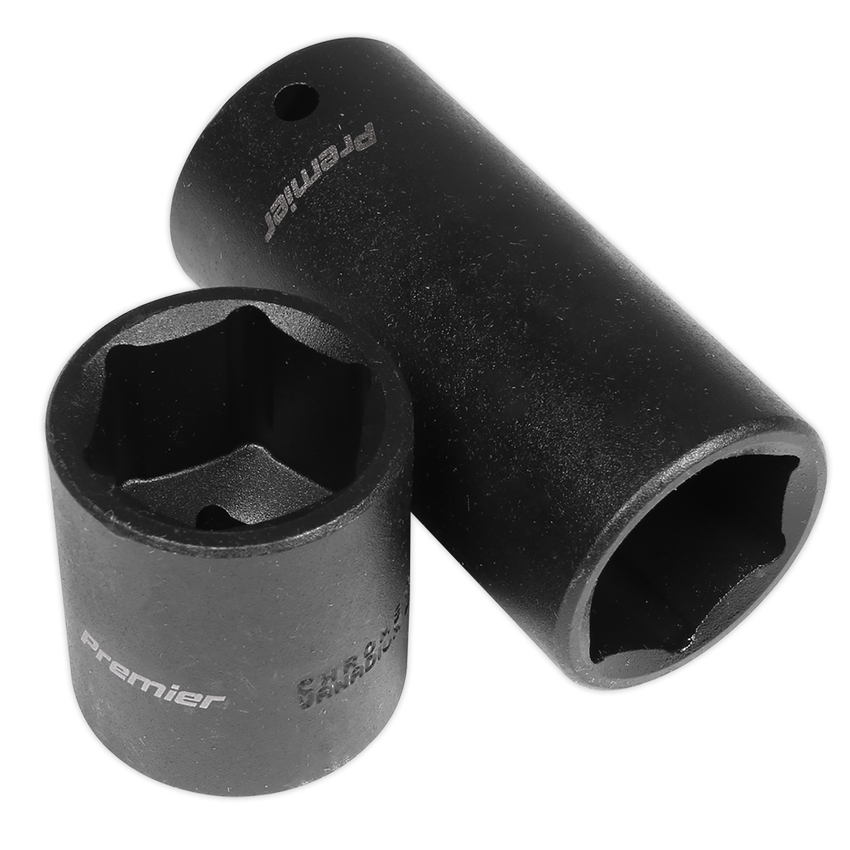 Sealey Impact Socket Set 34 Pieces 1/2" Square Drive Metric Black AK5634M