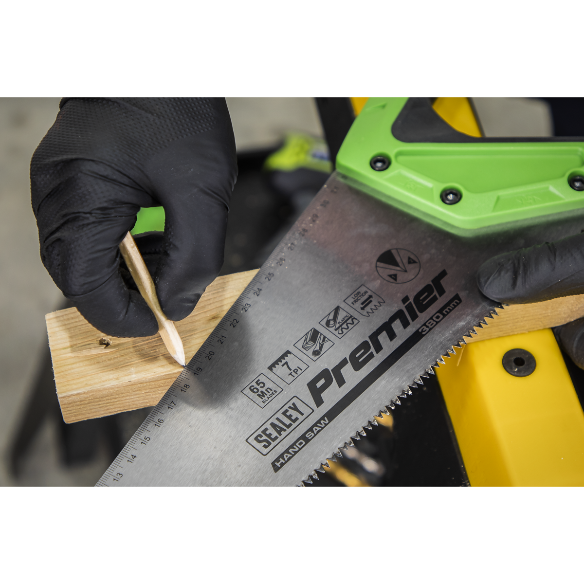 Sealey Handsaw 380mm 7TPI Carbon Steel Hardwood MDF Chipboard & Plastics AK8653