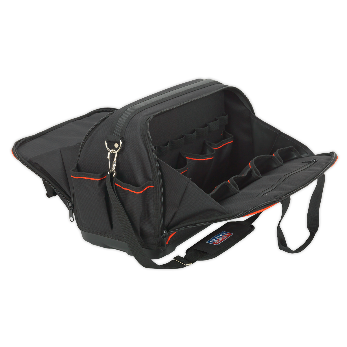 Sealey Tool Storage Bag With 24 Pockets 500mm Heavy Duty - Red/Black AP513
