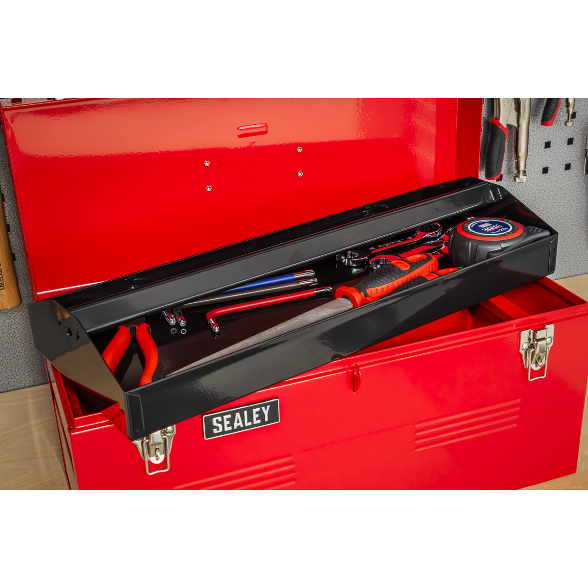 Sealey Tool Box Storage With Tote Tray 510mm Heavy Duty 510x220x240mm Size AP533