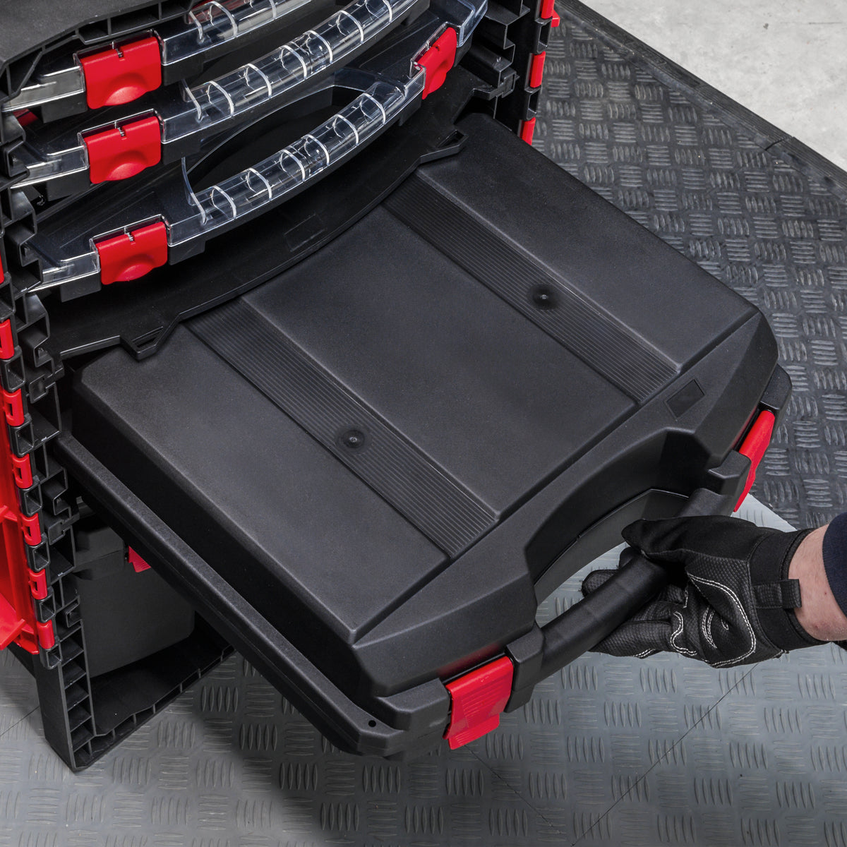 Sealey Professional Mobile Toolbox Tool Box 5 Removable Storage Cases AP860
