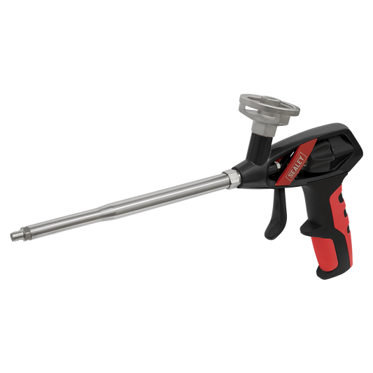 Sealey Foam Gun For Expanding Foam Cartridges Adjustable Flow Control FG001