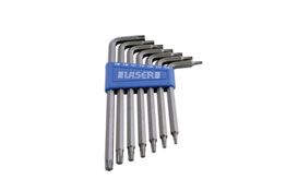 LASER 0605 7Pcs Screwdriver Torx Spanner Bit Set T10-T40 1/2" Drive Steel