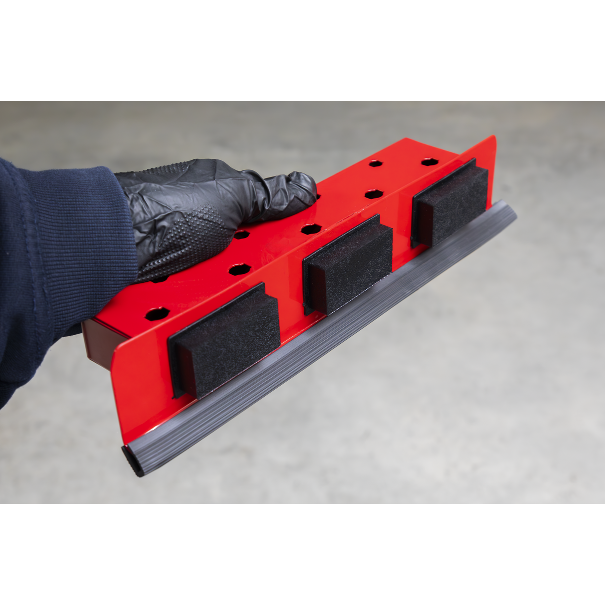 Sealey Screwdriver Holder With Powerful Vinyl Covered Magnets - Red APSDH