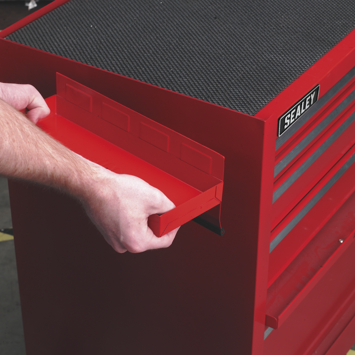 Sealey Magnetic Tool Storage Tray From Heavy Gauge Steel 310 x 115mm APTT310